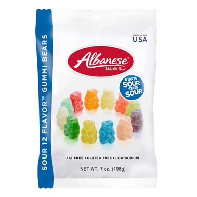 GUMMI SOUR BEARS 7OZ