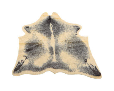 FAUX FUR COWSKIN RUG