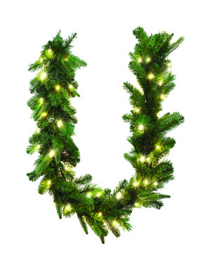 LED PRELIT GARLAND WW 6'