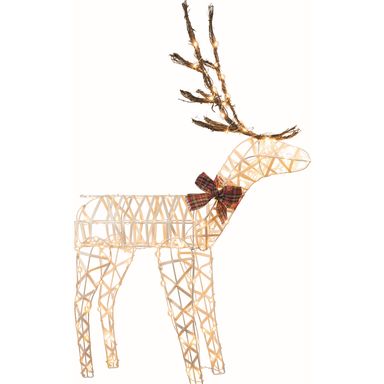 WIRE BUCK 3D WHT 48"