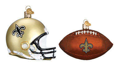 NS NFL SAINTS ORNAMENTS