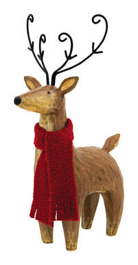 WOODLAND REINDEER W/SCRF