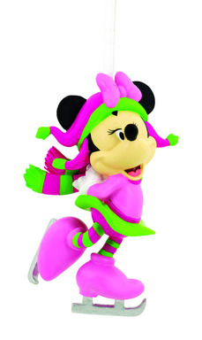 MINNIE SKATING ORNMNT