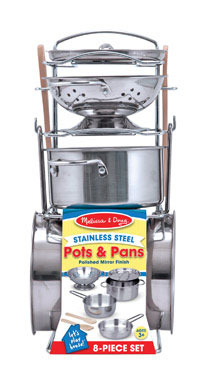 Toy Pot/pan Kitchen 8pc