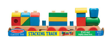 WOOD STACKTRAIN TOY 18PC