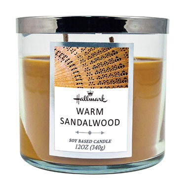 SANDALWOOD CNDL 12 OZ