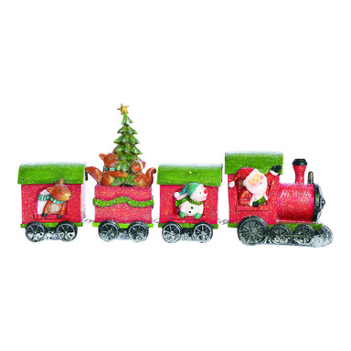 RESIN SANTA TRAIN SET