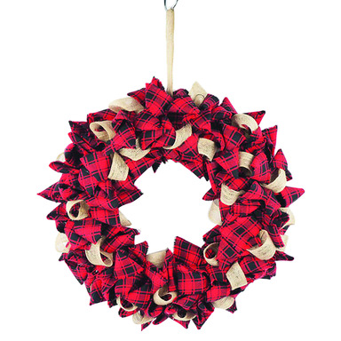 POLYFOAM/FABRIC WREATH