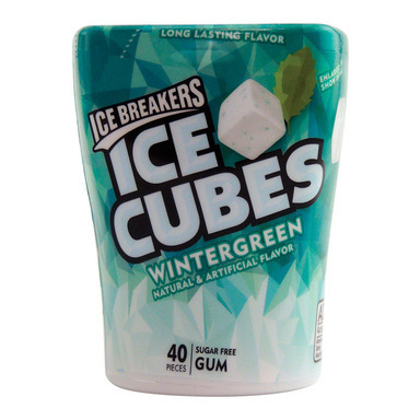 Gum Cubes Wntrgrn 40pc