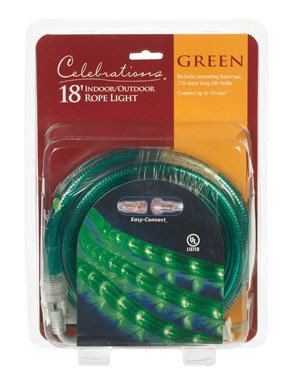 XMAS LITE ROPE GRN 18'