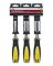 3 PIECE PRO WOOD CHISEL SET