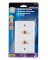 WALLPLATE COAX DUAL WHT