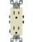 IVORY DECORA DUPLEX RECEPTACLE