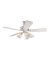 DISC FAN 42"5BLD WHITE W/LT