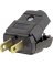 Clamlite Plug 2wire Blk