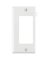 WALL PLATE 1G NYLON WHT