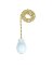 Pull Chain White Knob