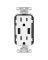 Usb Duplx Receptacle Wht