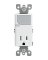 Outlet/light 15a Wht