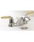 FAUCET LAV 2HDLE CHR/BR