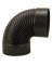 ELBOW 90CORR 24GA 8"BLK