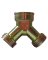 HOSE WYE 3/4" BRASS