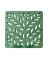 GRATE SQ GREEN LEAF 12"