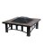 SLATE TOP FIREPIT36"BRN