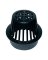 ATRIUM GRATE 6" BLACK