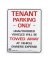 Sign Tenant Park 15"x19"