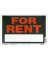 For Rent Sign Blk 8x12"