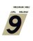 1.5" BLK/GLD #9 ADHV 1PC