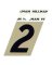 1.5" BLK/GLD #2 ADHV 1PC