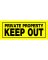 SIGN PRVT PRPTY 6X15"