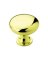 KNOB 1-1/4" POL BRASS