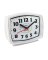 DISC ALARM CLOCK ELECTRIC WHT