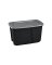 Tote Blk W/gry Lid 32gal