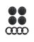 KNOB KIT GAS BLACK 4PK