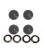 KNOB KIT ELEC BLACK 4PK