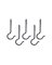 Swag Hook Black 5 Pk