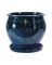 Planter Glazed 8" Blue