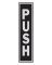 Sign Push 2x8" Alum