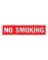 SIGN NO SMOKING 2X8"ALUM