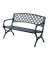 LA STEEL PARK BENCH BLK