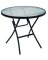 SMOKE GLASS TABLE 32"FLD