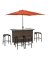 FIJI WICKER BAR 6PC