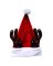 REINDEER SANTA HAT 17"