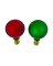 Rplcmt Bulb G40rd/grn2pk
