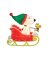 SNOOPY IN SLEIGH 3D 28"