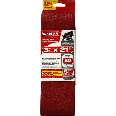 5PK 3X21 50G SAND BELT